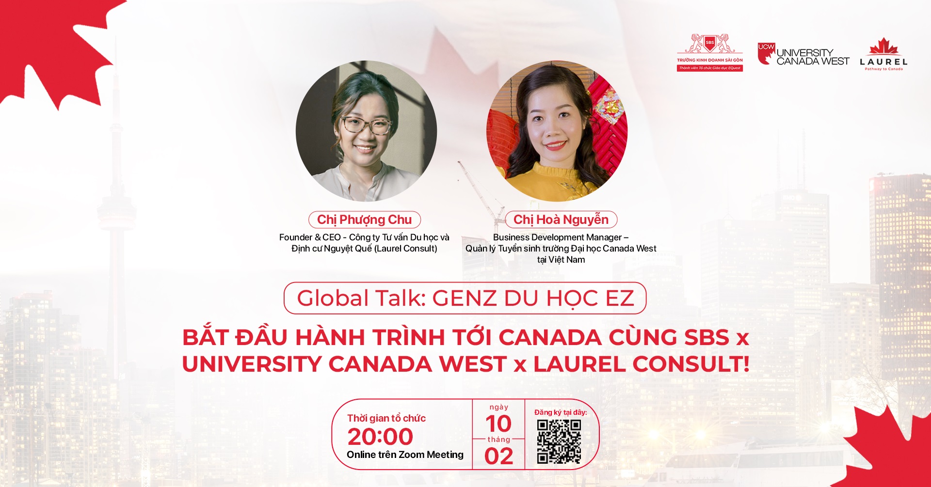 Recap Global Talk 2 - Genz Du Học Ez: Bắt Đầu Hành Trình Tới Canada Cùng SBS X University Canada West X Laurel Consult!