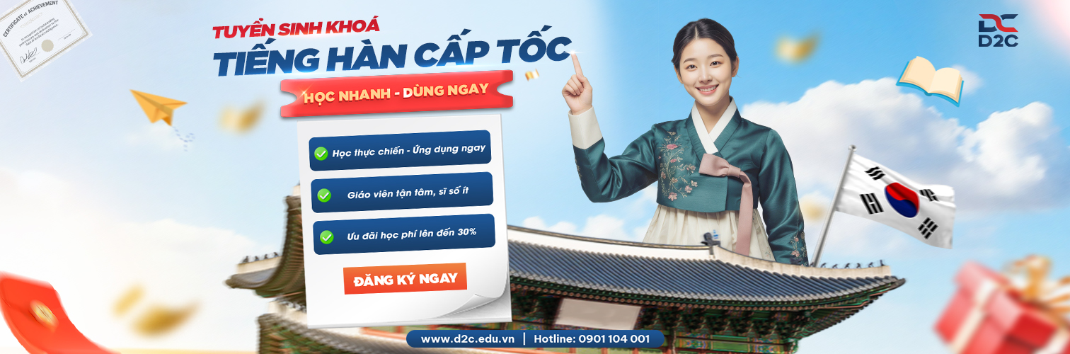 KHÓA HỌC TIẾNG HÀN CẤP TỐC