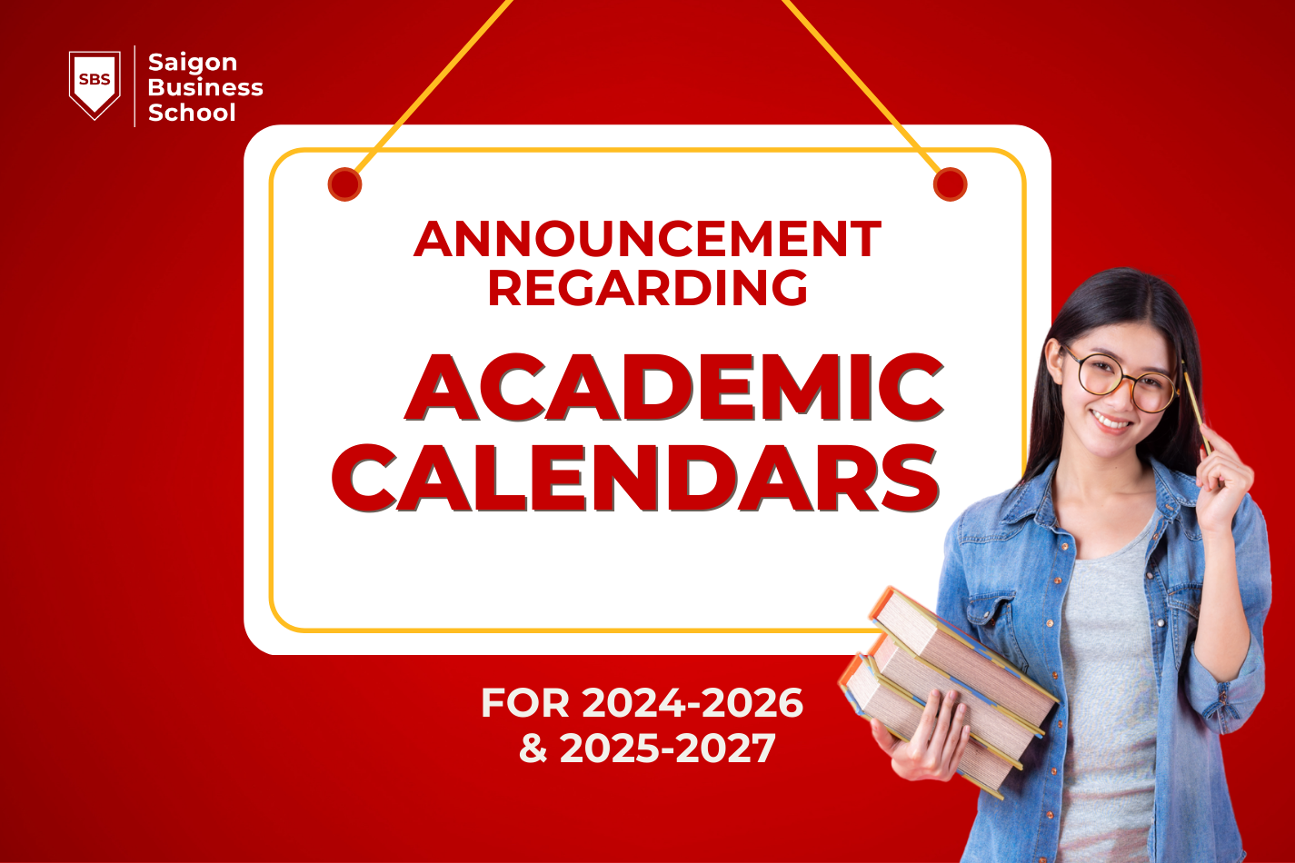 Announcement Regarding Academic Calendars for 2024-2026 and 2025-2027